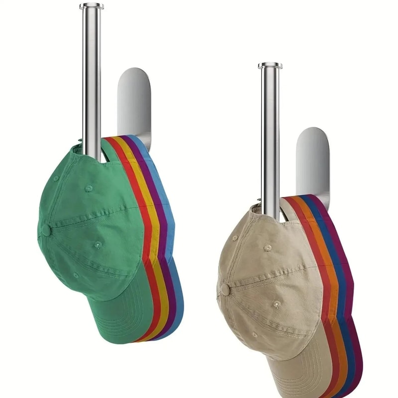Stainless Steel Wall Mounted Baseball Cap Hanger 0