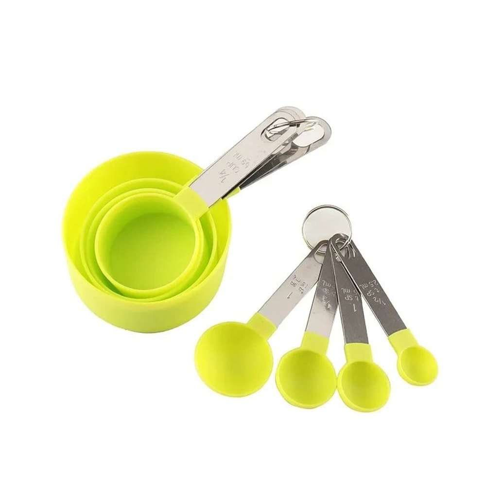8PCS Stainless Steel Handle Measuring Cup And Spoon Set 2