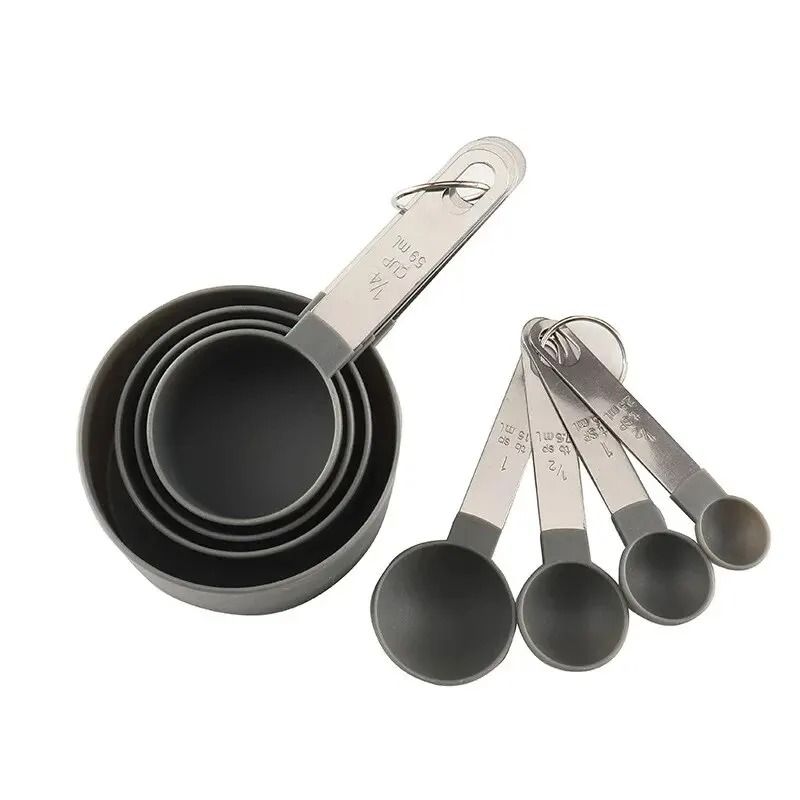 8PCS Stainless Steel Handle Measuring Cup And Spoon Set 10