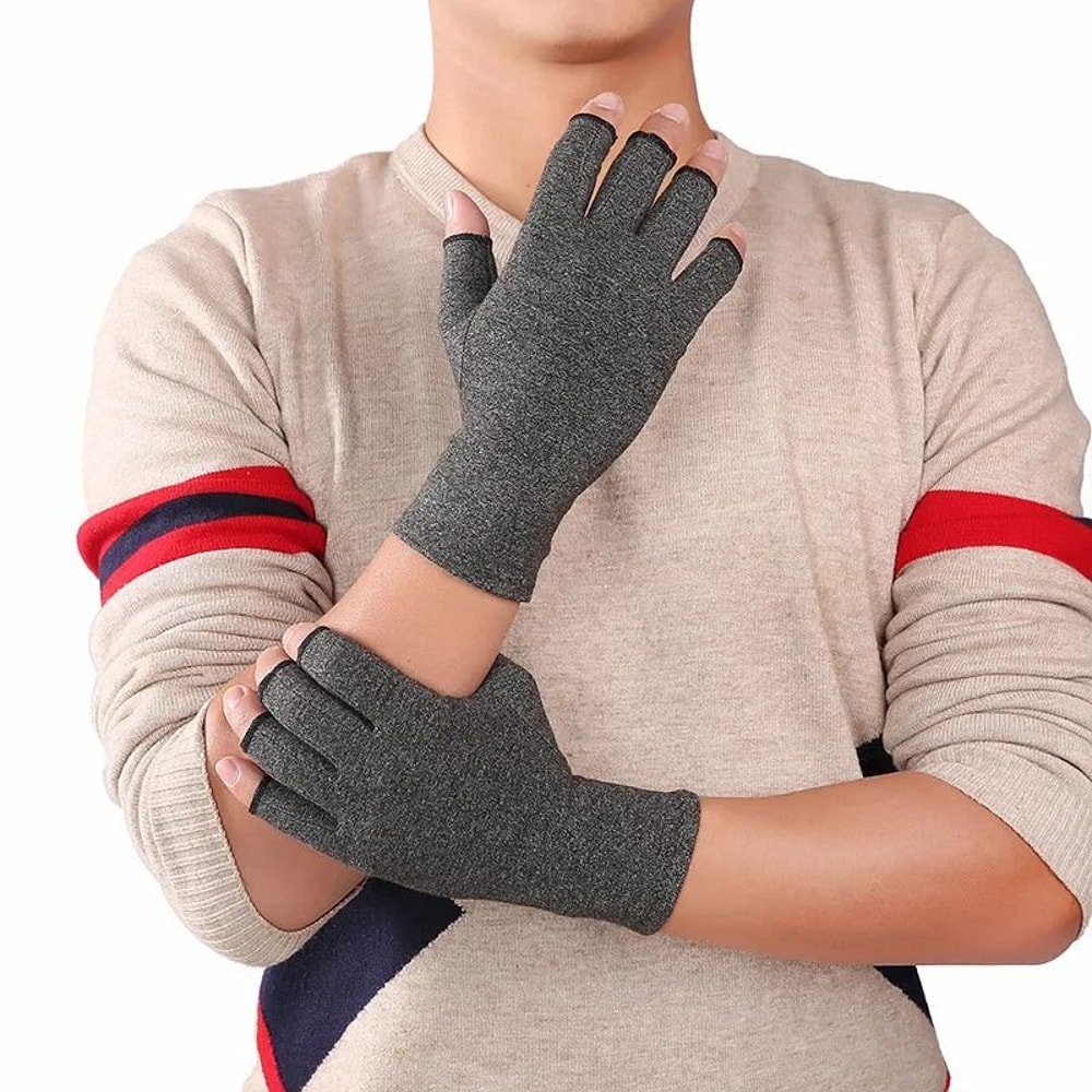 Compression Arthritis Gloves Cotton Joint Pain Relief Hand Brace 0