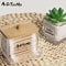7 Oz Cotton Swab And Pad Holder With Wood Lid 6