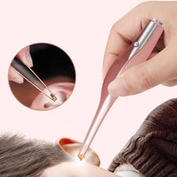 luminous visual ear scoop and booger clip set