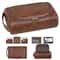 HighQuality Retro PU Leather Travel Toiletry Bag 0