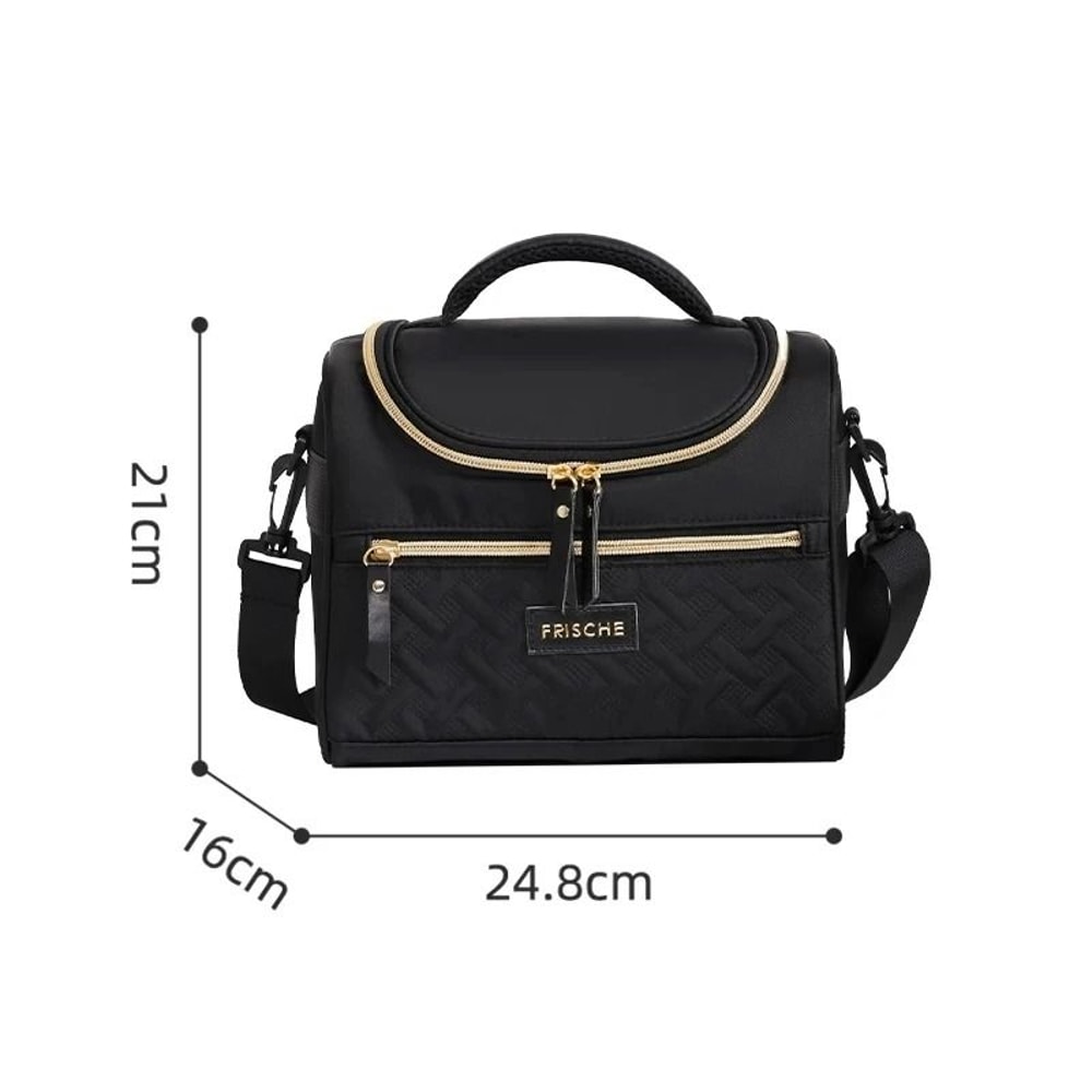 Premium LargeCapacity Insulated Shoulder Bento Bag 9