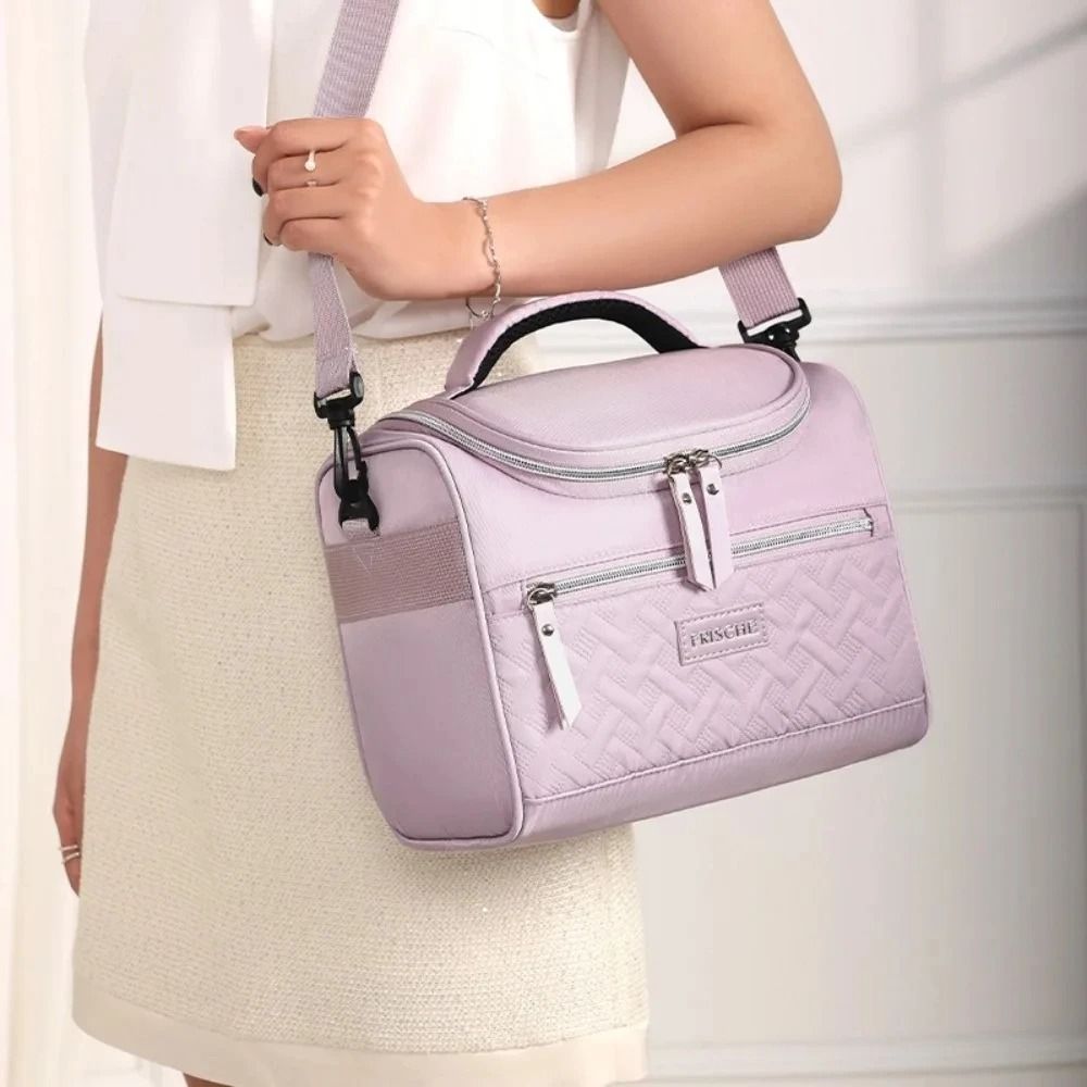 Premium LargeCapacity Insulated Shoulder Bento Bag 5