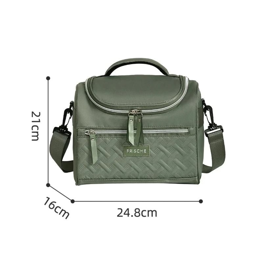 Premium LargeCapacity Insulated Shoulder Bento Bag 8