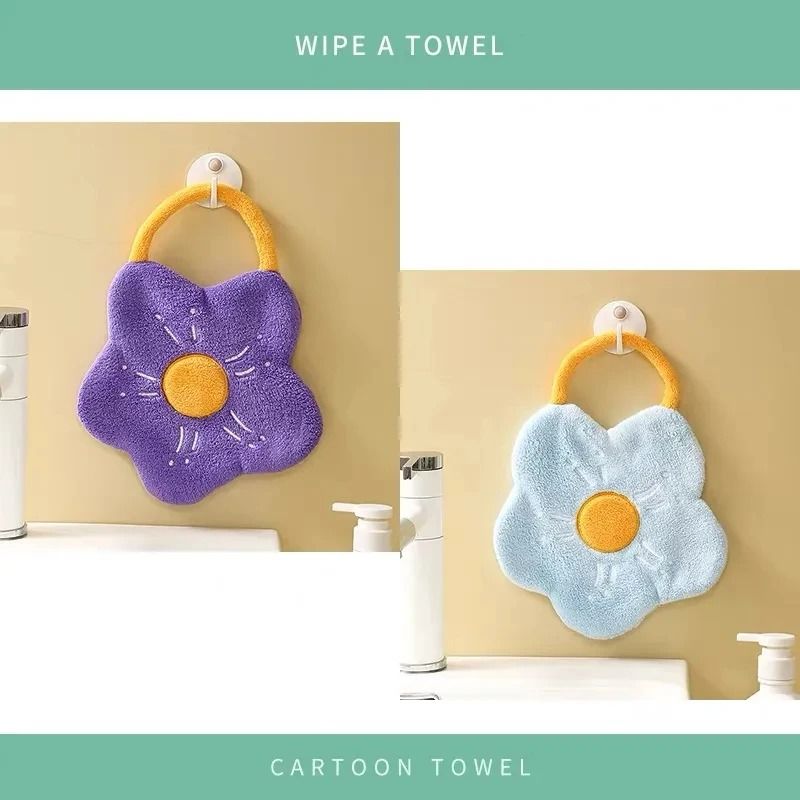 Quick Dry Creative Flower Shape Hand Towel 10