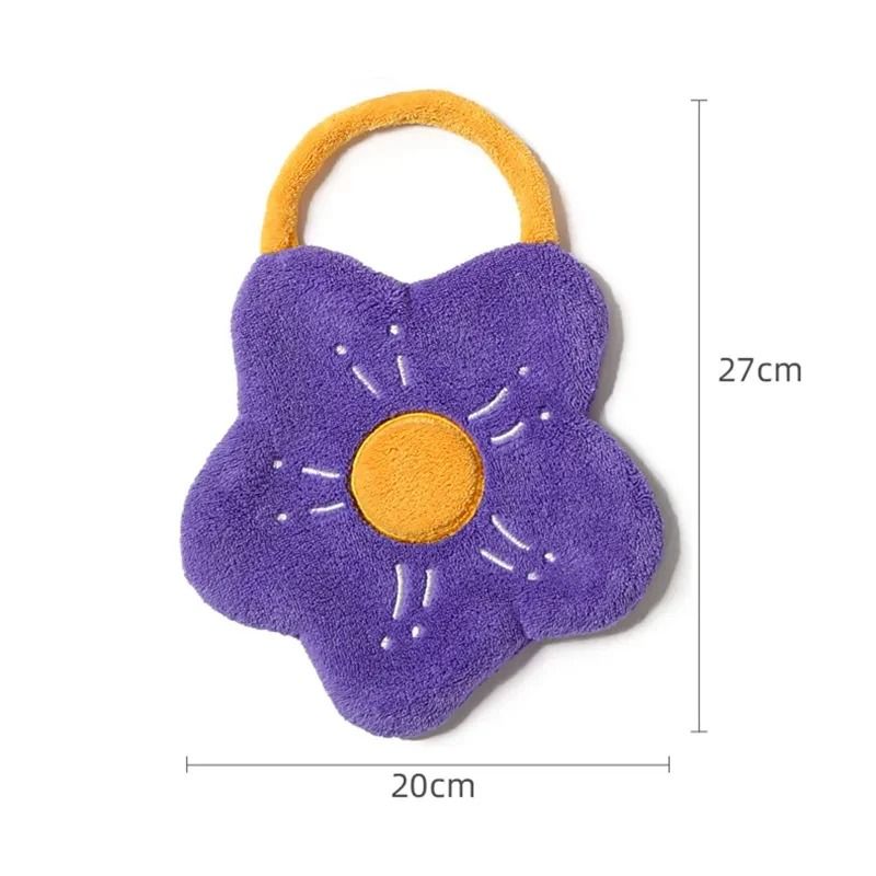 Quick Dry Creative Flower Shape Hand Towel 5