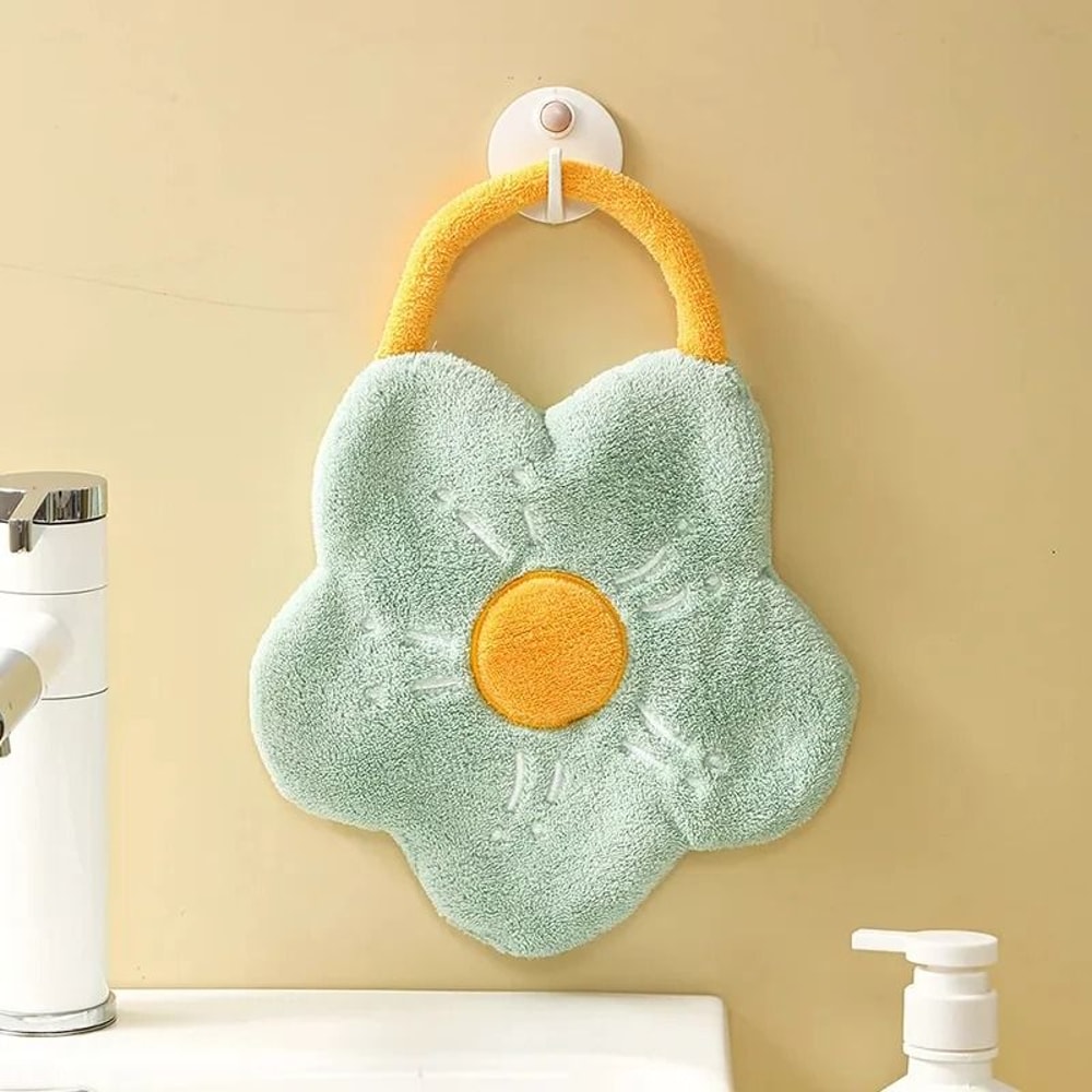 Quick Dry Creative Flower Shape Hand Towel 8