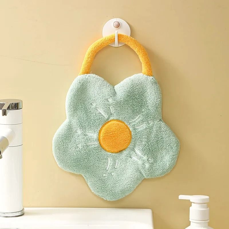 Quick Dry Creative Flower Shape Hand Towel 8