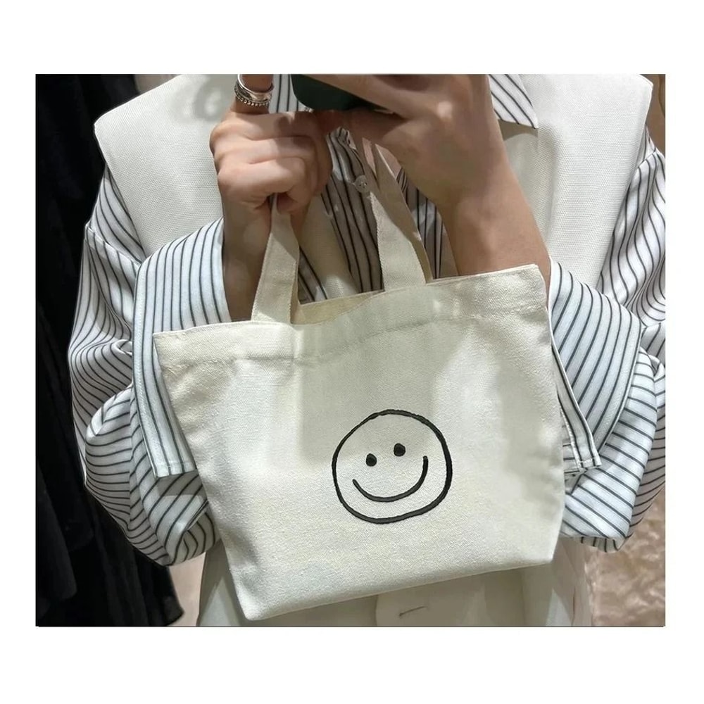 Korean Style Smile Face Mini Shopping Bag 9