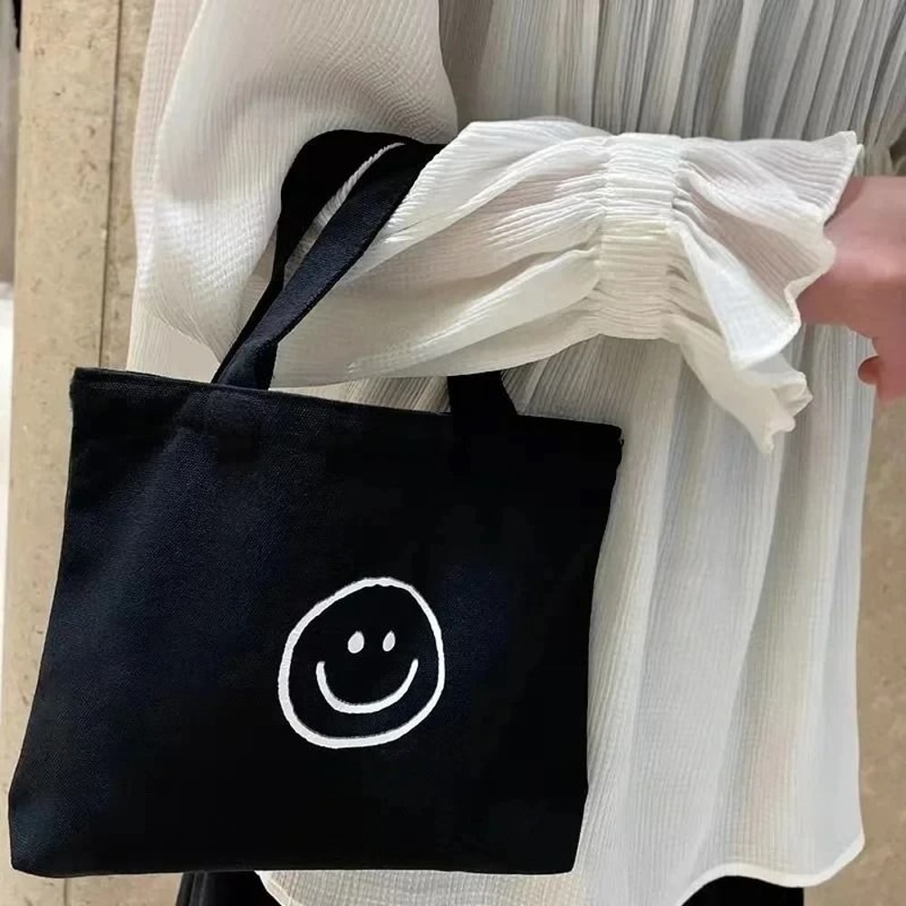 Korean Style Smile Face Mini Shopping Bag 8