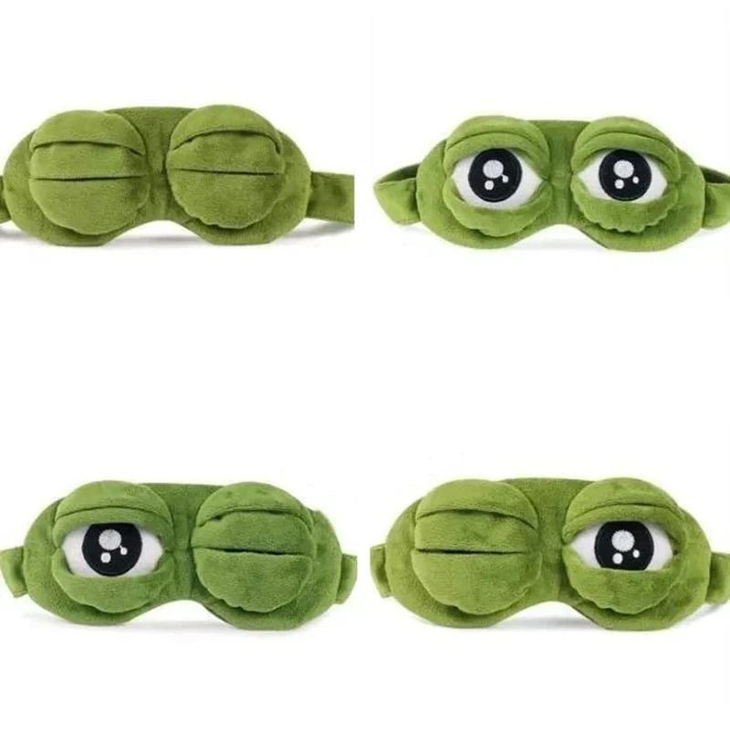 Hirigin Unisex Creative 3D Cartoon Frog Sleep Eye Mask 9