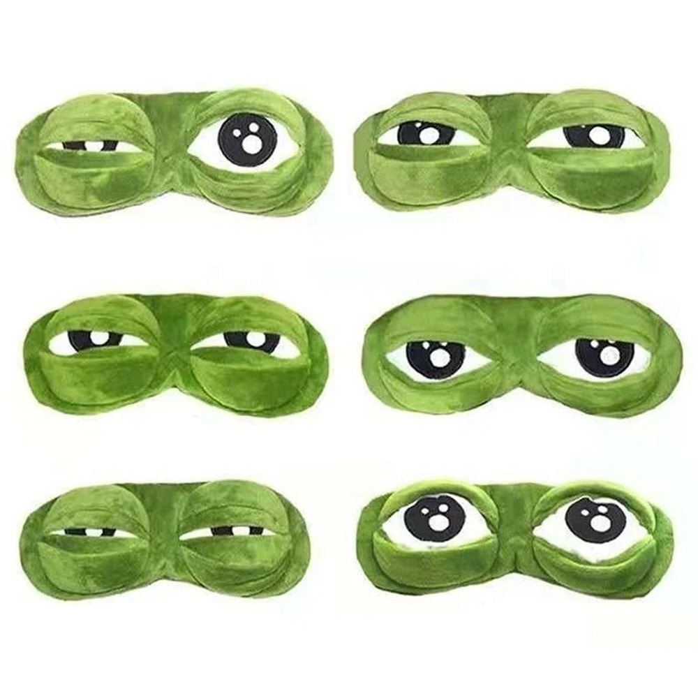 Hirigin Unisex Creative 3D Cartoon Frog Sleep Eye Mask 10