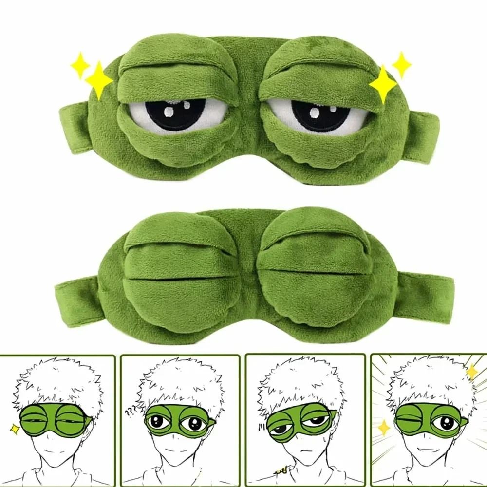 Hirigin Unisex Creative 3D Cartoon Frog Sleep Eye Mask 1