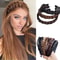 AOSIWIG Synthetic Wide Fishbone Braid Headband 1