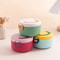 Cartoon Round Portable Picnic Bento Box For Kids 0