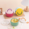Cartoon Round Portable Picnic Bento Box For Kids 5