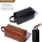 Mens Business PU Leather Travel Toiletry Bag 0