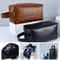 Mens Business PU Leather Travel Toiletry Bag 1