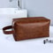 Mens Business PU Leather Travel Toiletry Bag 8