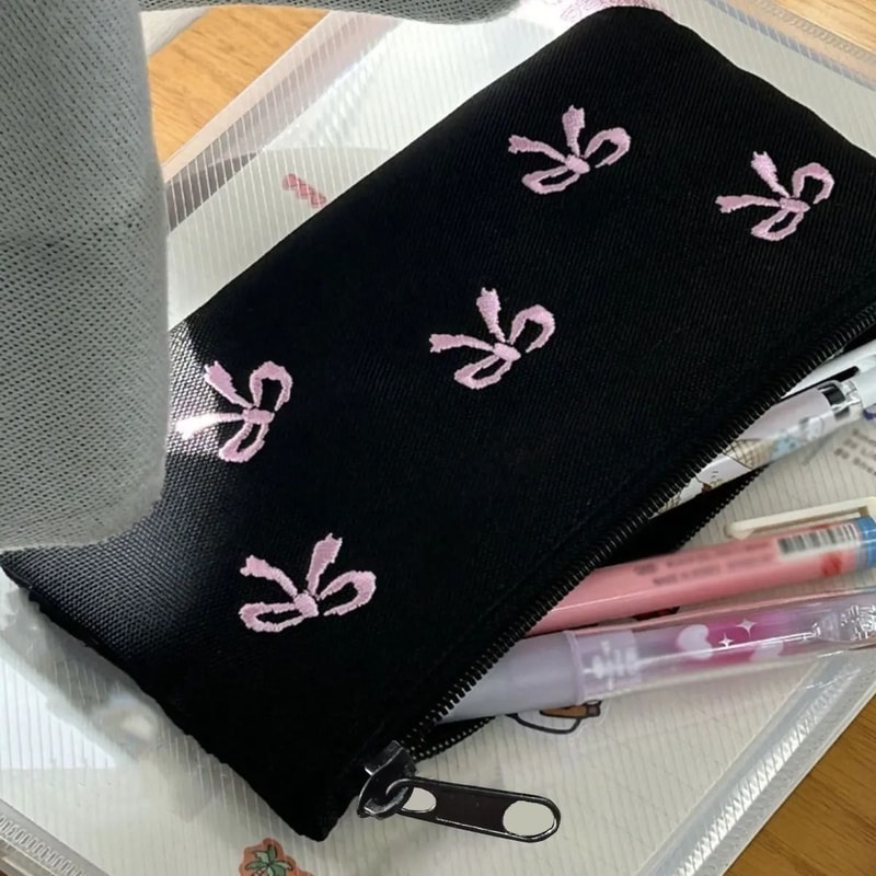 Black Bow Embroidery MultiPurpose Storage Bag 2