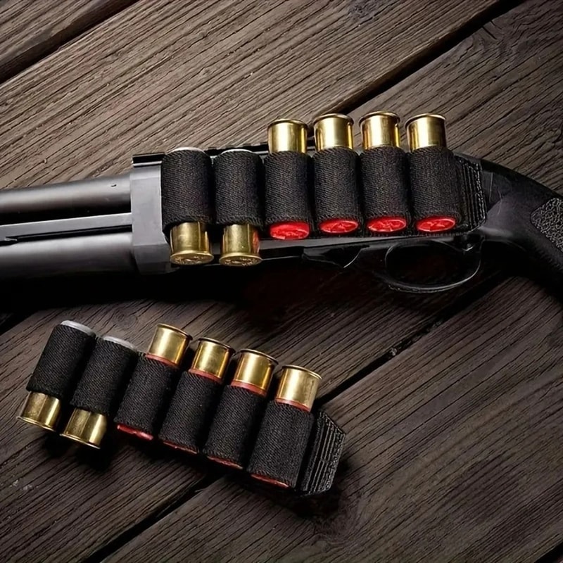 Outdoor Tactical SixHole Shotgun Stock Ammunition Sleeve 0