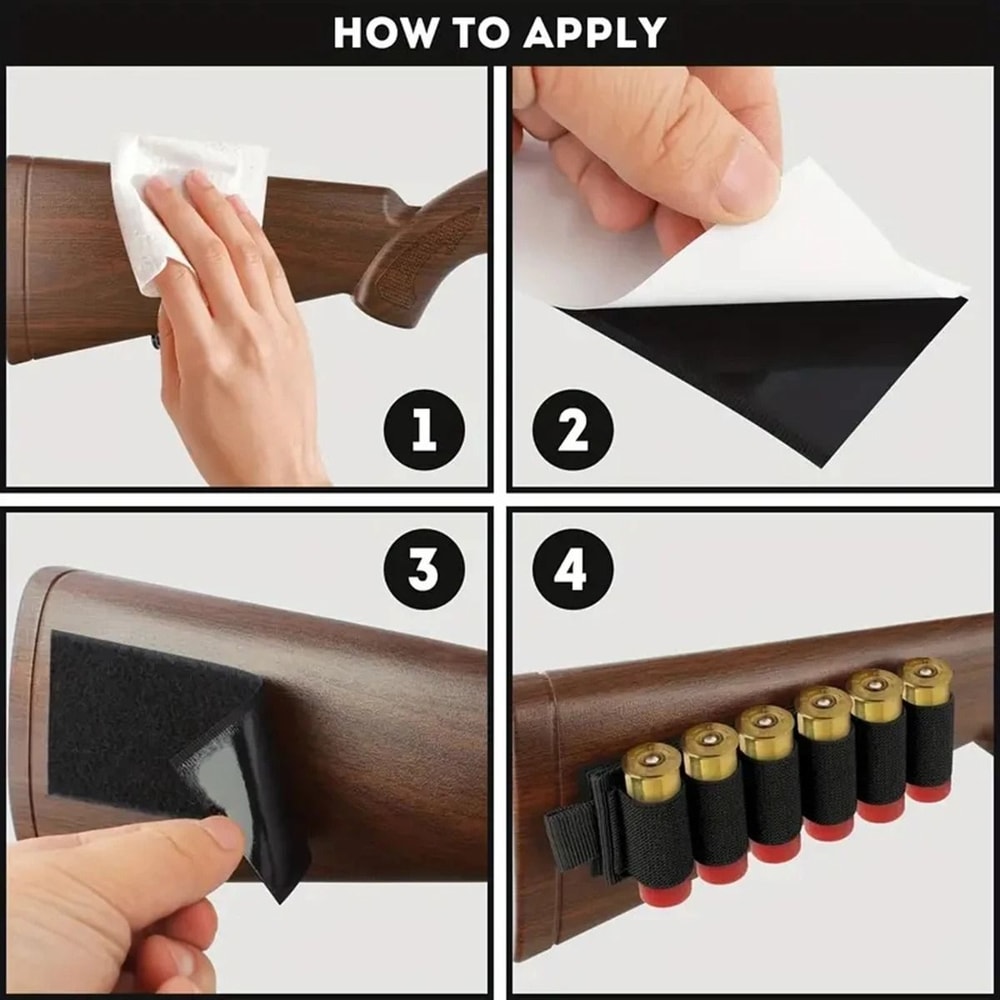 Outdoor Tactical SixHole Shotgun Stock Ammunition Sleeve 5
