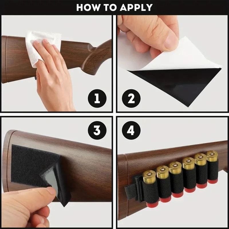 Outdoor Tactical SixHole Shotgun Stock Ammunition Sleeve 5