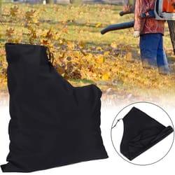 black outdoor portable vacuum and leaf blower storage bag