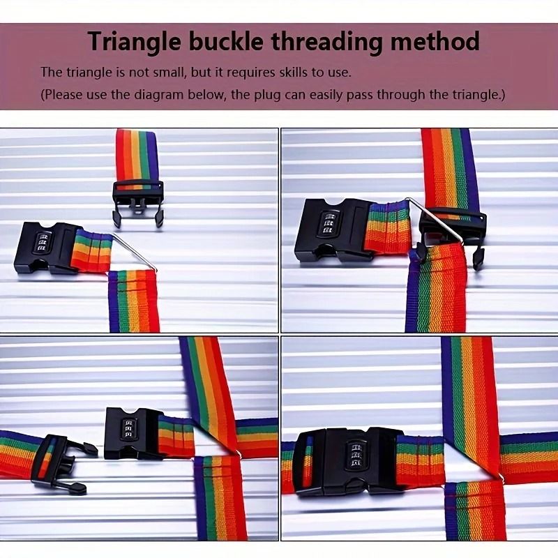 Secure Travel Password Lock Luggage Strap 1