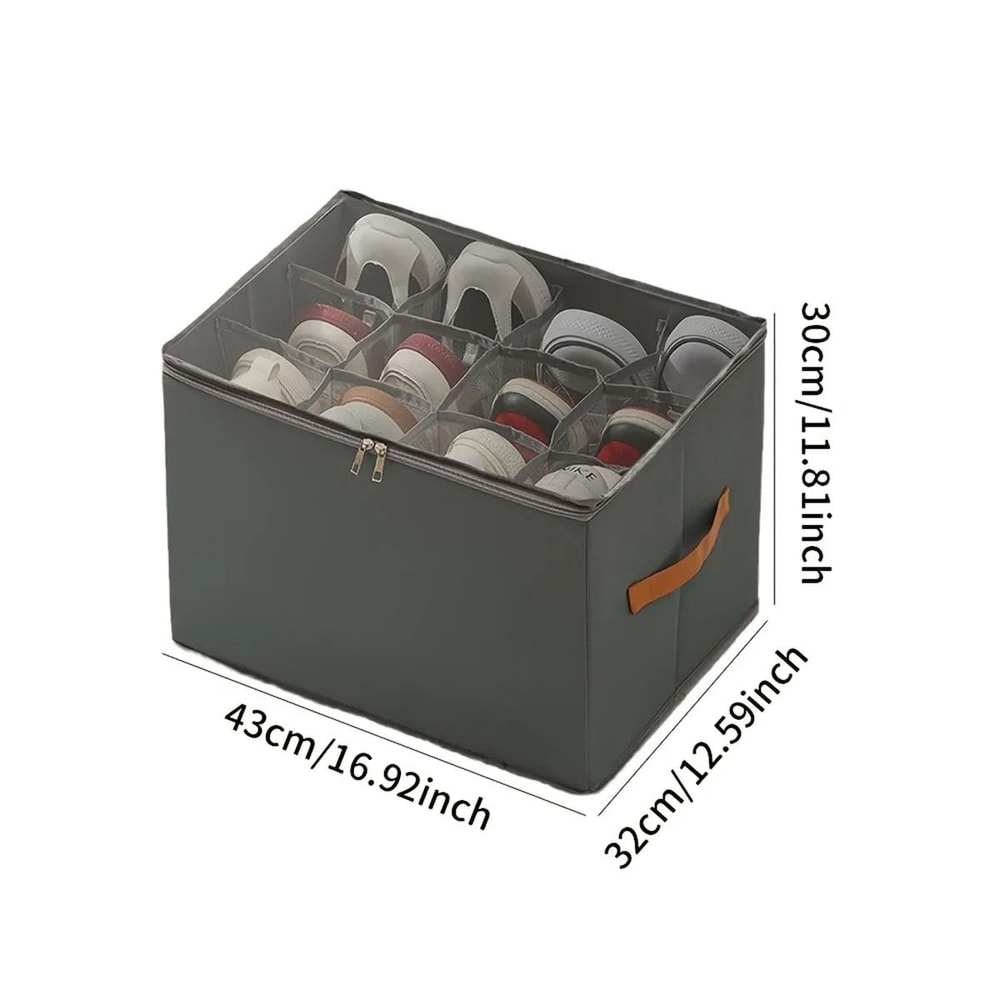 Household MultiFunctional Fabric Shoe And Clothing Storage Bin 3