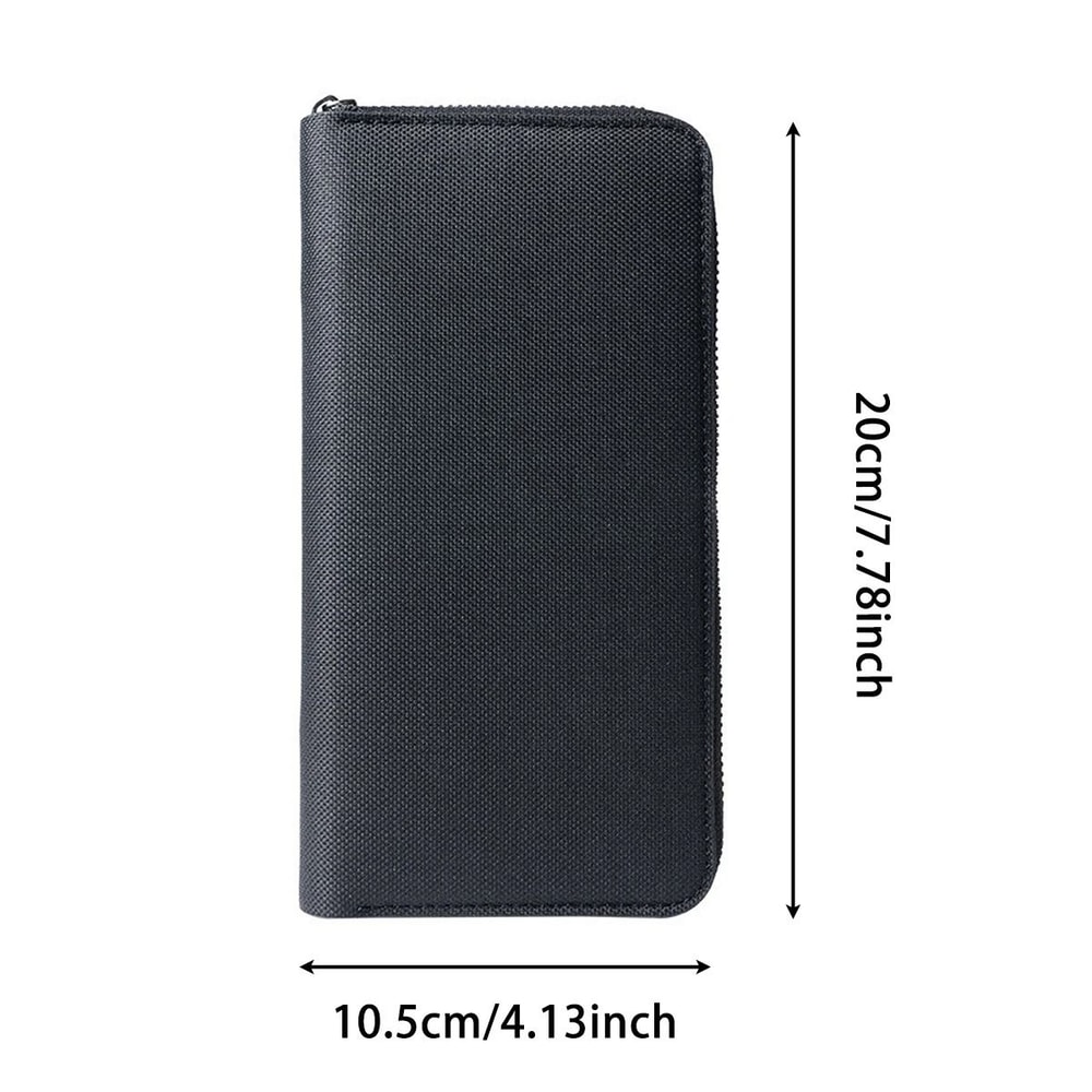 Mens Long LargeCapacity Canvas Business Wallet 4