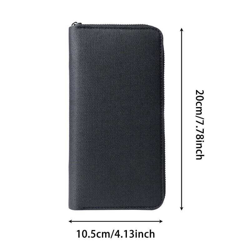 Mens Long LargeCapacity Canvas Business Wallet 4