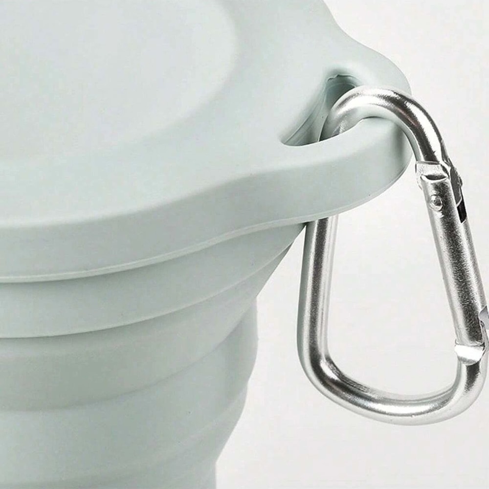 Outdoors Silicone Folding Cup With Carabiner 5