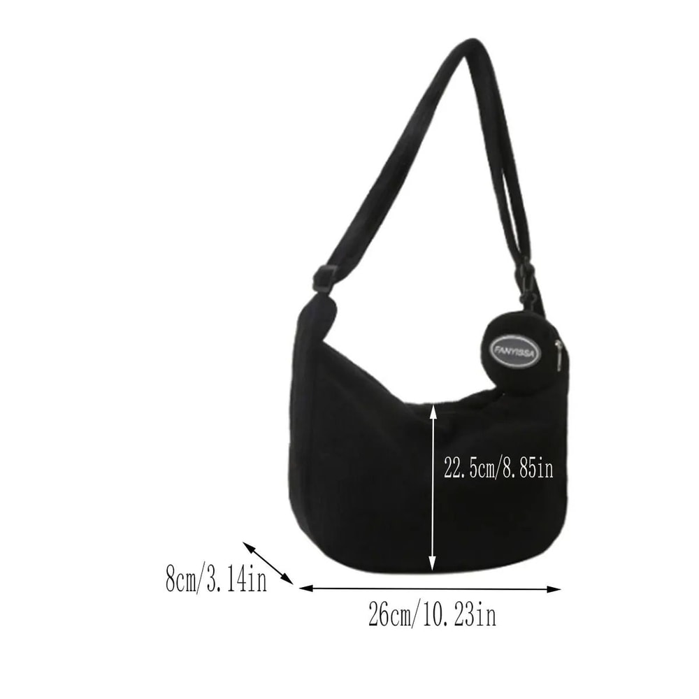 Fashion Simple Corduroy Womens TwoPiece Bag Set 4