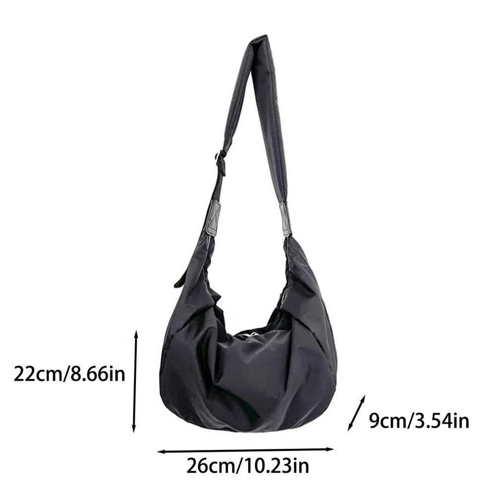 Fashion Canvas Down Crossbody Dumpling Bag 3