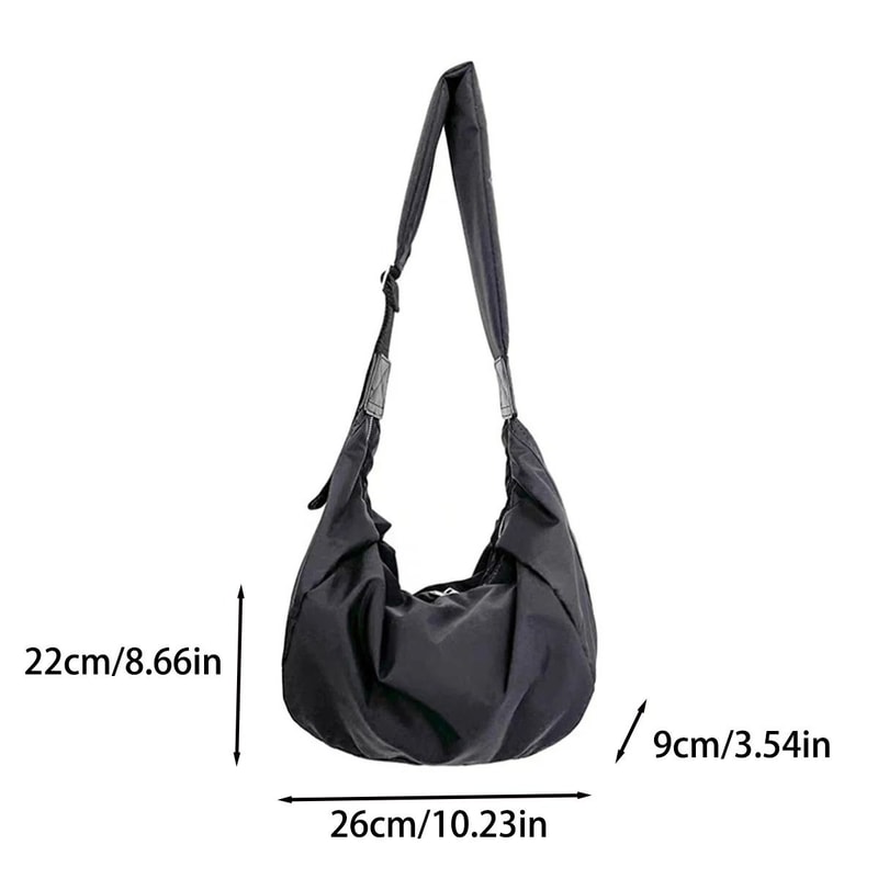 Fashion Canvas Down Crossbody Dumpling Bag 3