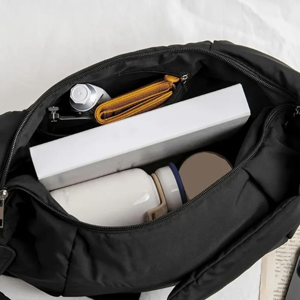 Fashion Canvas Down Crossbody Dumpling Bag 4