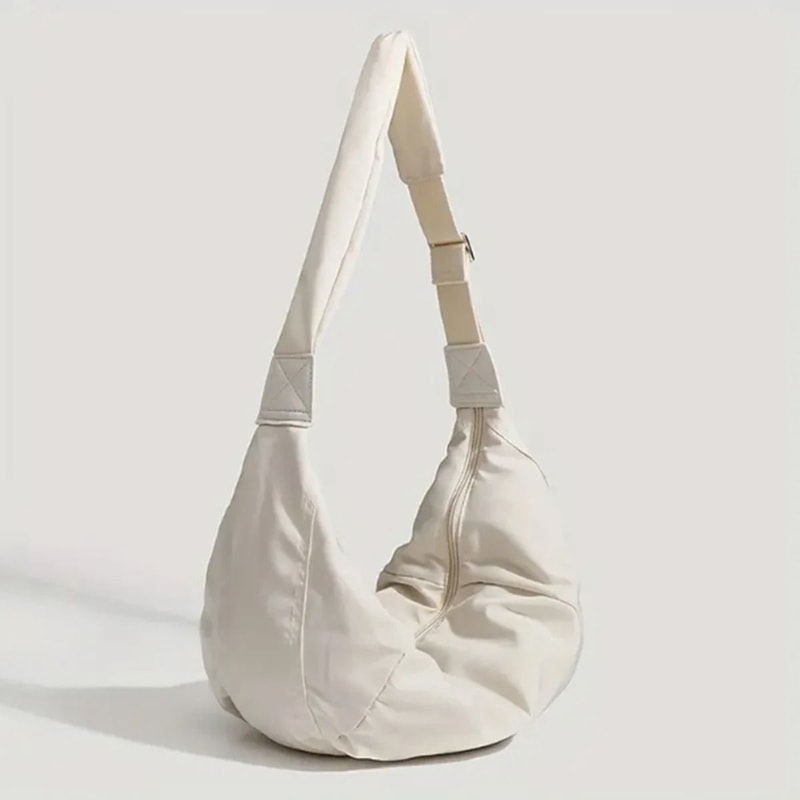 Fashion Canvas Down Crossbody Dumpling Bag 7