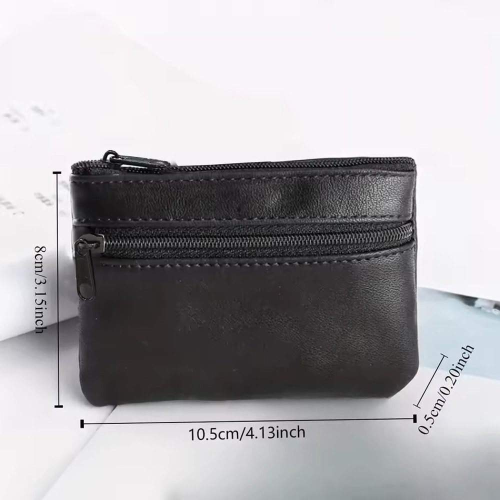 Portable PU Leather Wrist Pouch And Coin Purse 1