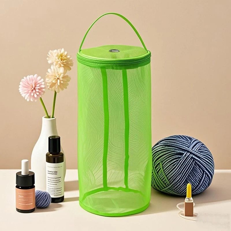 Portable Hollow Mesh Yarn And Knitting Tool Organizer 5