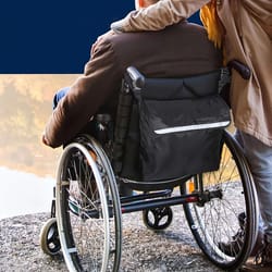 heavy-duty wheelchair and electric scooter rear storage bag