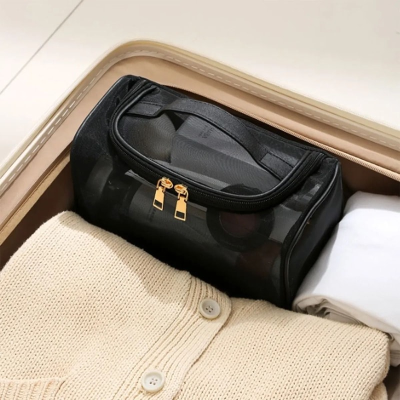 Transparent LargeCapacity Travel Makeup And Toiletry Bag 3