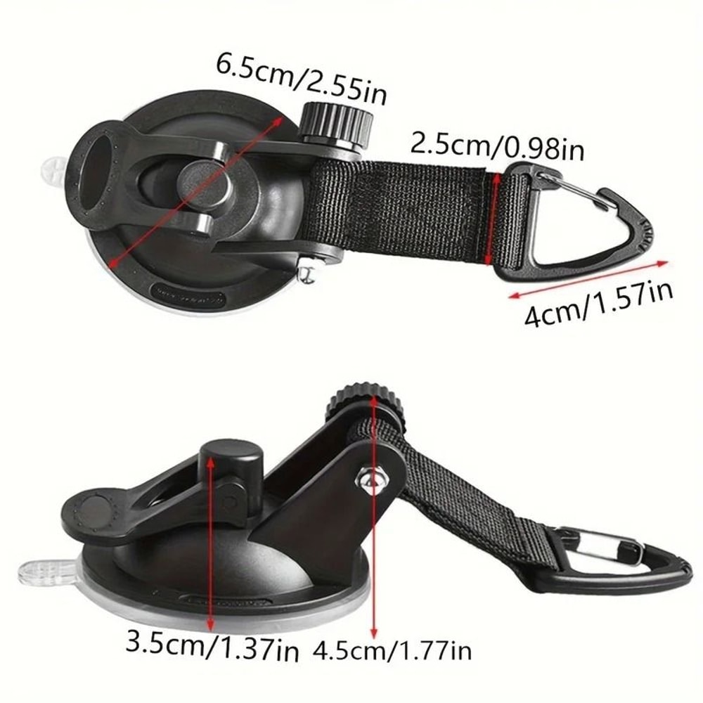 4Pack HeavyDuty Suction Cup Hooks For Vehicle Camping 2