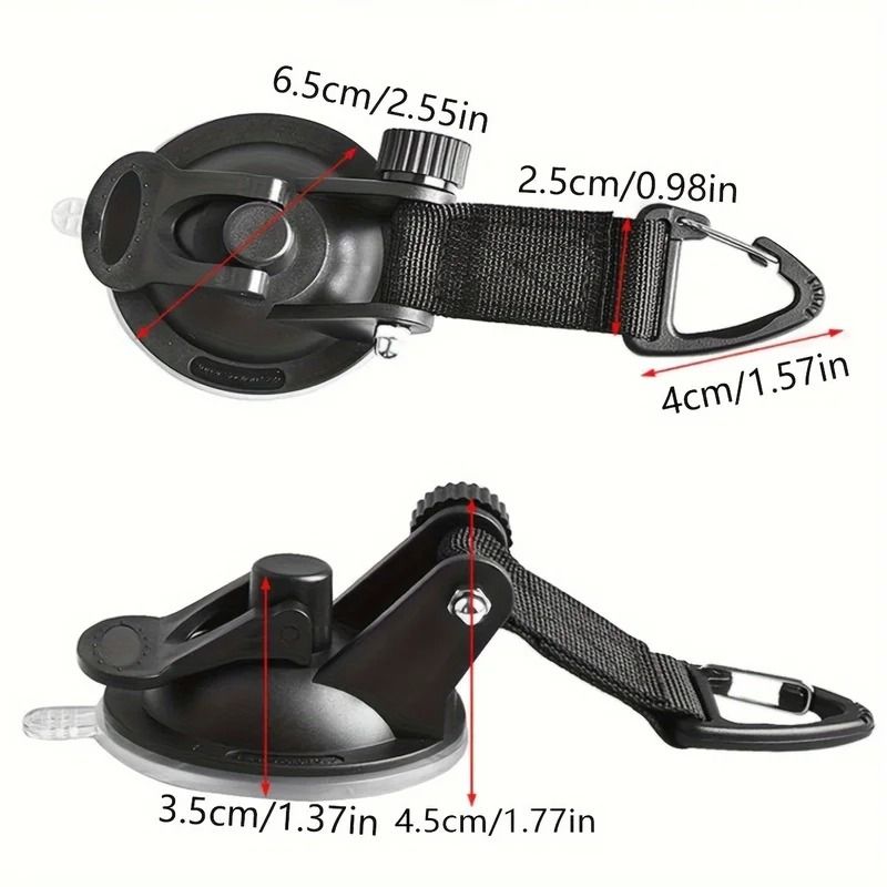 4Pack HeavyDuty Suction Cup Hooks For Vehicle Camping 2