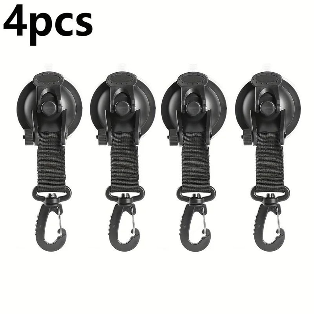 4Pack HeavyDuty Suction Cup Hooks For Vehicle Camping 5