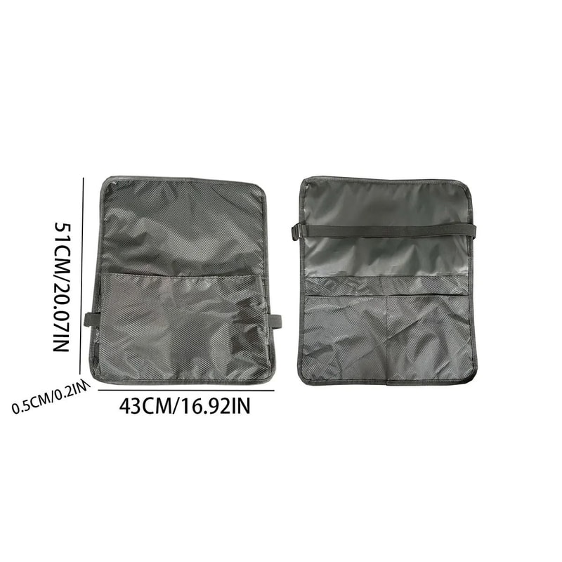 Dark Gray HighSpeed Rail And Airplane Table Board Storage Bag 3
