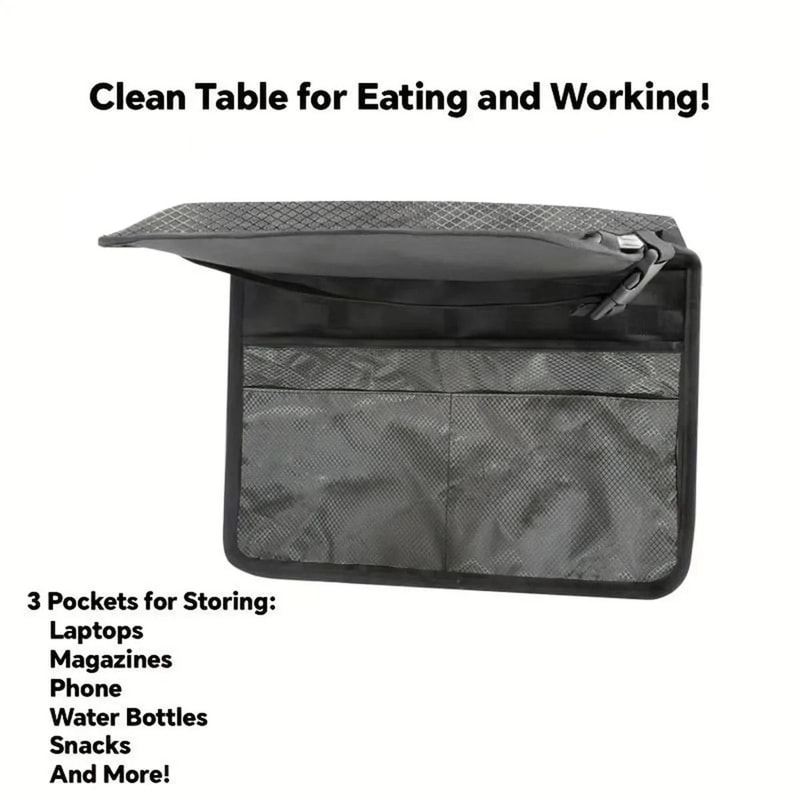Dark Gray HighSpeed Rail And Airplane Table Board Storage Bag 6