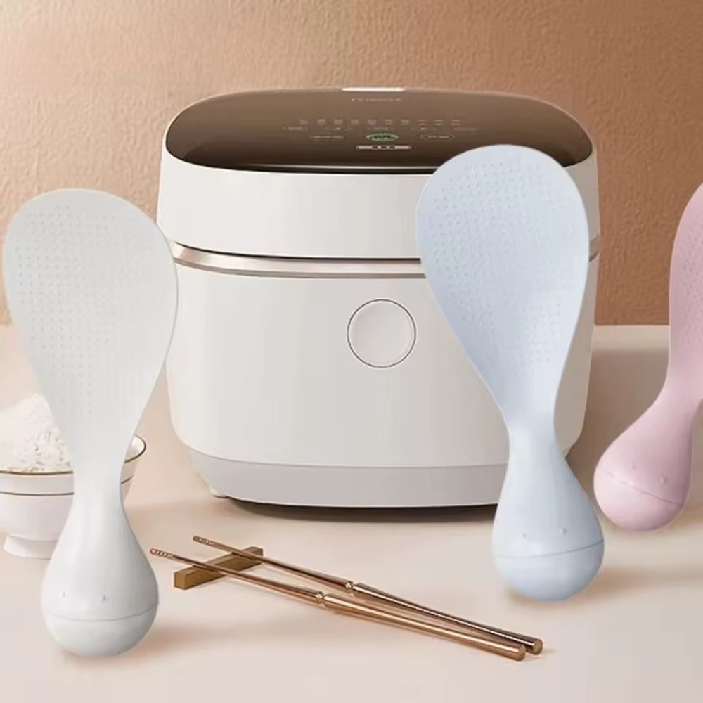 3Piece HeatResistant StandType Rice Spoon Set 0